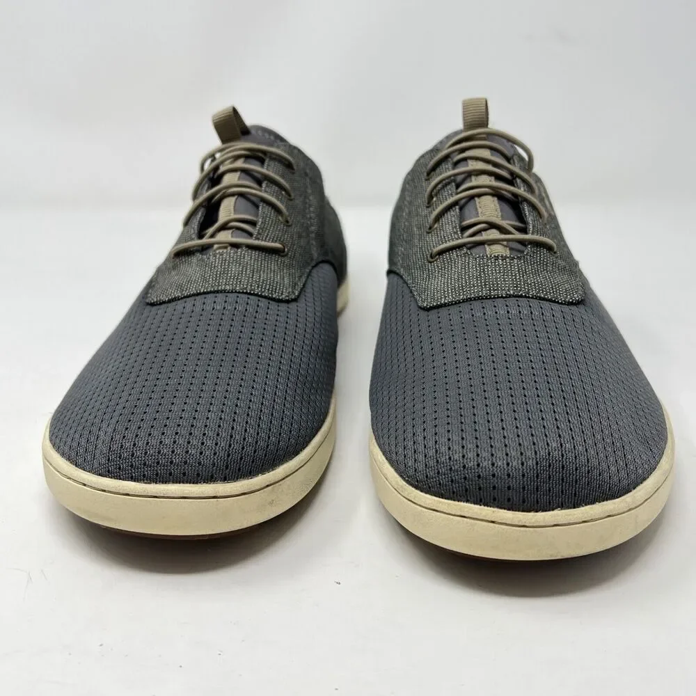 Olukai Nohea Moku Men’s Sz 12 Slip on Textiles Boat Shoes Gray 10283-2610